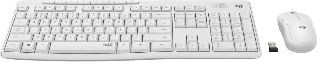 Logitech MK295 kabelloses Tastatur-Maus-Set mit SilentTouch-Technologie, Shortcut-Tasten, optischer