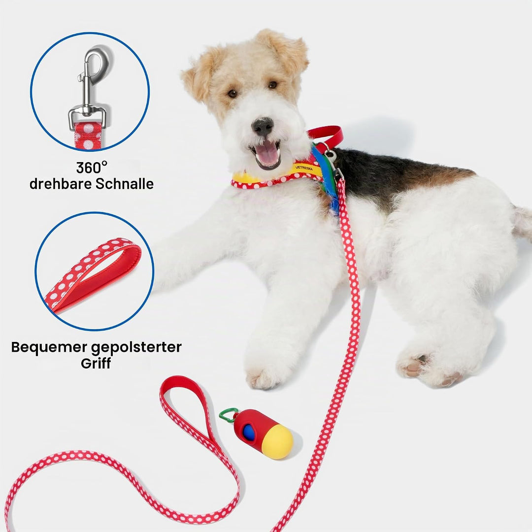 VETRESKA Hundegeschirr für kleine, mittelgrosse und grosse Hunde Kein Ziehen, Welpengeschirr und Lei