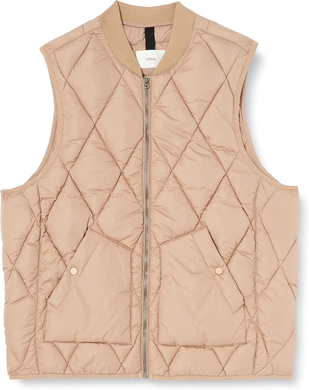 s.Oliver Steppweste mit abnehmbarer Kapuze 3XL beige, 3XL beige