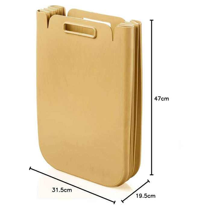 Guzzini - Home, ECO PACKLY Abfallsammler - Bright mustard yellow, 30x25xh45 cm (open)|30x5xh45 cm (c