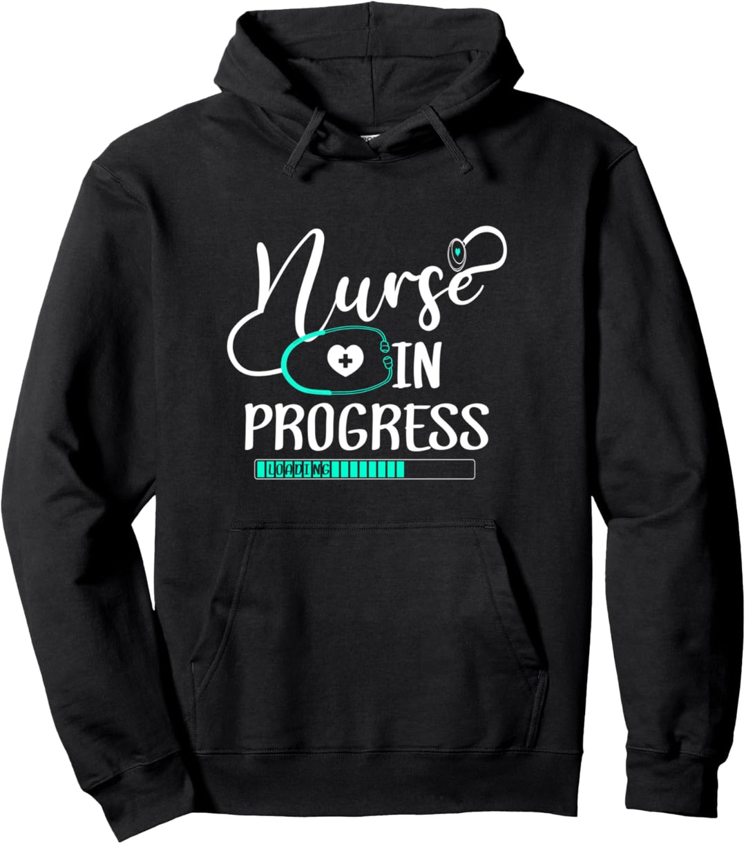 Pflegekraft Pflegeberuf Arzthelferin Nurse in Progress Pullover Hoodie