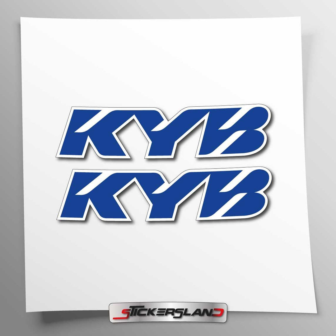 Set KYB-Gabelaufkleber, kompatibel mit Blauer Druck Gabeln – Reflektierende und wasserfeste Vinylauf