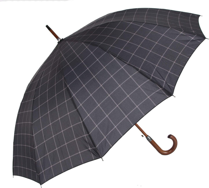 1224M SUSINO hochwertiger Stockschirm 12-teilig mit Automatik - sturmsicher in Men's Design (117 Dur