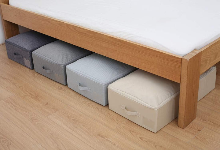iwill CREATE PRO IKEA Style Fabric Folding Under Bed Aufbewahrungsbox Organizer mit Deckel, zusammen