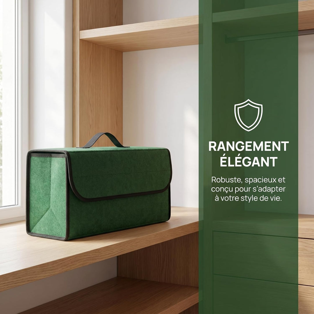 Kofferraum Organizer aus Filz, 2 Stück 50 x 24 x 17 cm Auto Kofferraum Organizer Kofferraumtasche mi