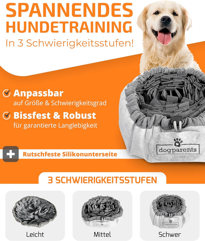 DOGPARENTS® Schnüffelteppich Hund klein & gross – Schnüffelmatte Hund ROBUSTER Hunde Schnüffelteppic