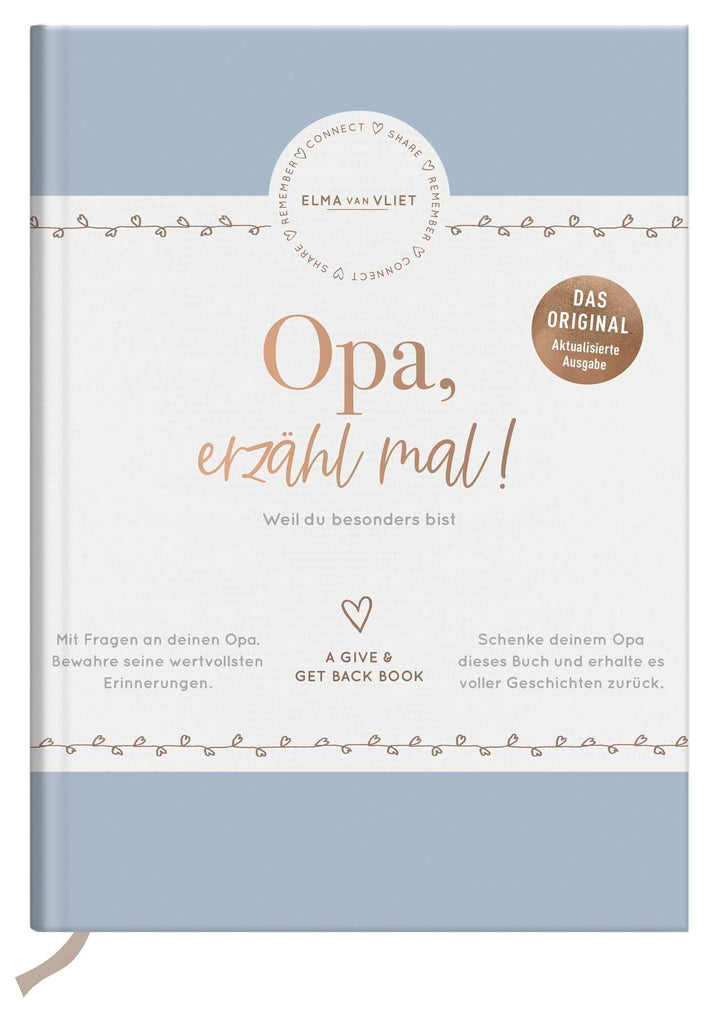 Opa, erzähl mal! | Elma van Vliet: Das Erinnerungsalbum deines Lebens | Persönliches Geschenk für Op