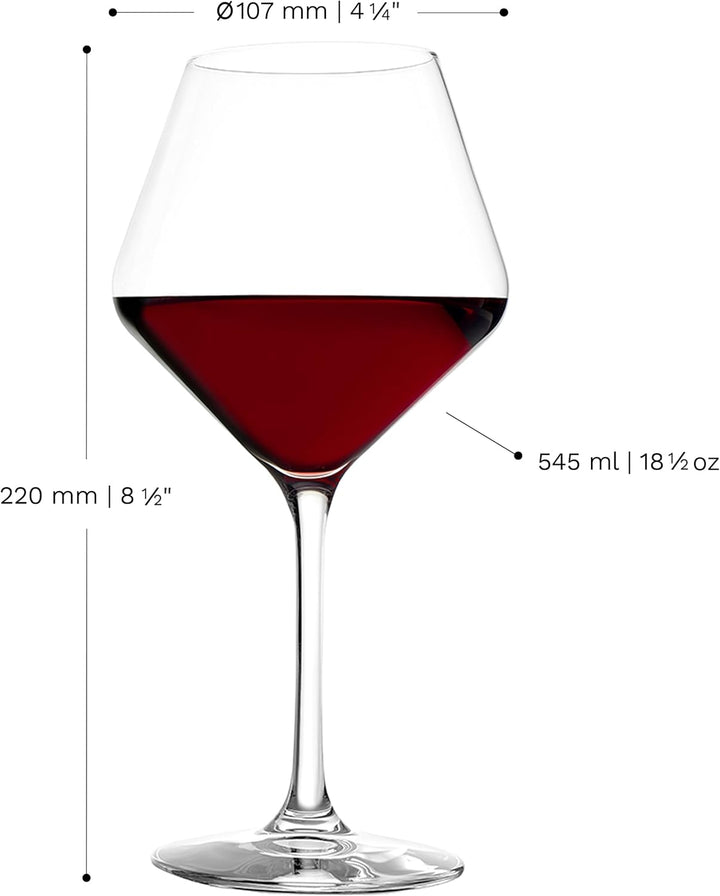 Stölzle Lausitz Revolution 6-er Set Burgundergläser 545ml, farblos, 545ml
