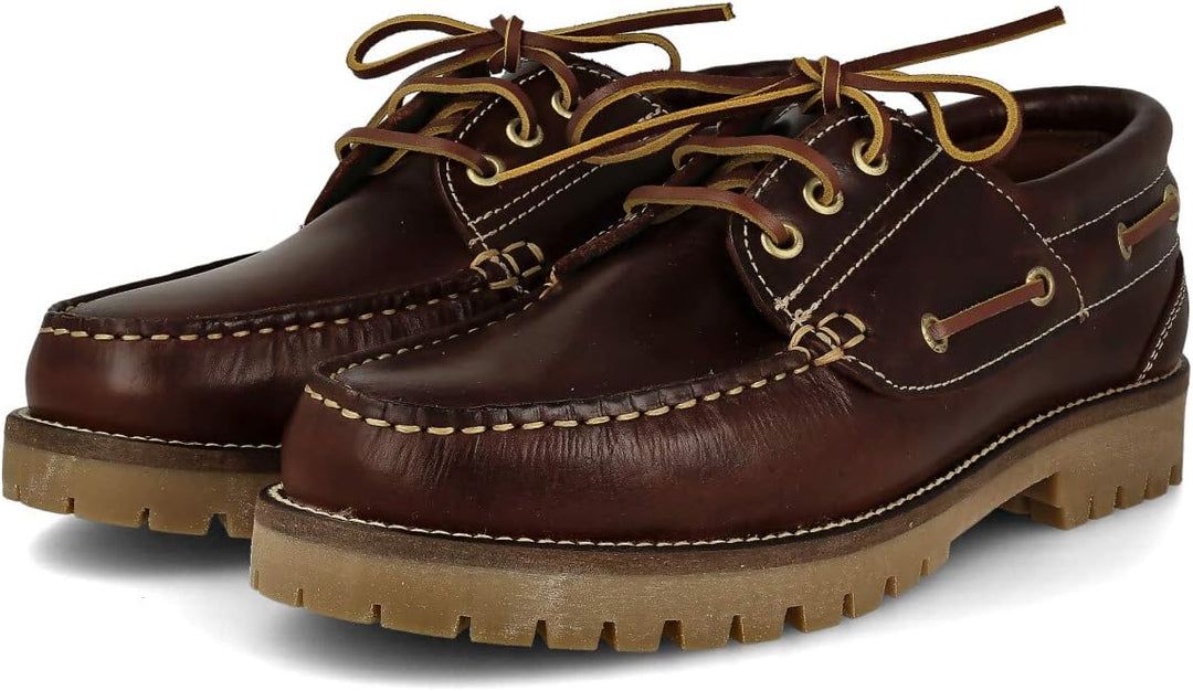 PAYMA - Herren Damen Kinder Bootsschuhe Segelschuhe Mokassins aus Seahorse Geölt Leder 3 Eye Classic