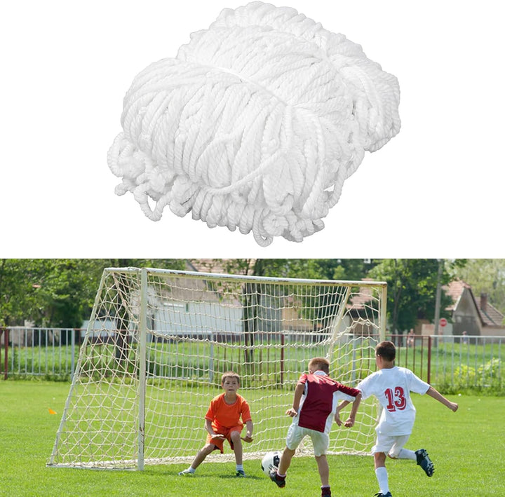 Fussball Tornetz, 3 m x 2 m Fussballnetz Polypropylen Fussballtor Netz Ersatznetz für Fussballtraini