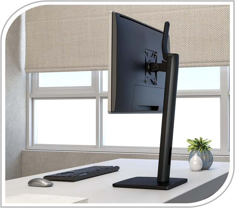 PureMounts Monitor-Halterung für einen Bildschirm, 1x VESA 75x75 bis VESA 100x100 Monitor-Aufnahme,