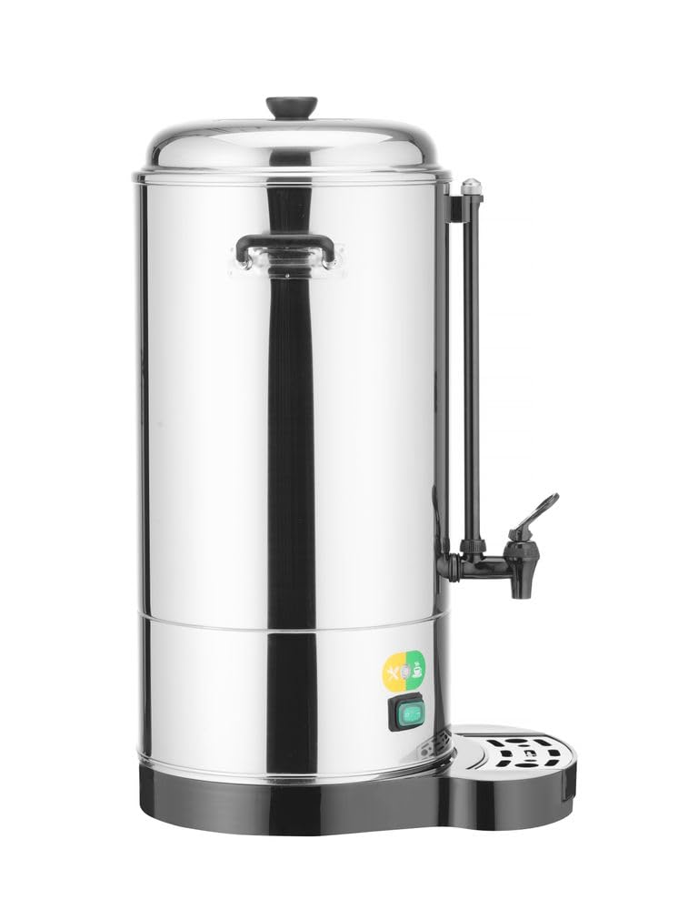 HENDI Heissgetränkespender, Doppelwandig, Energiesparend, non drip Hahn, wartungsfreies Heizelement,