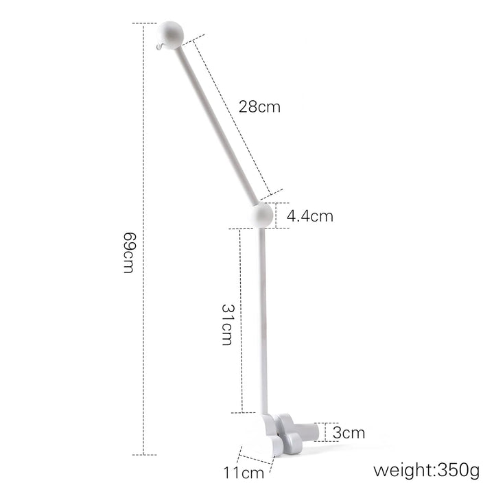 Promise Babe Baby Mobile Halterung Holz Weiss Wolken Design für Babybett,Kinderzimmer Wickeltisch La