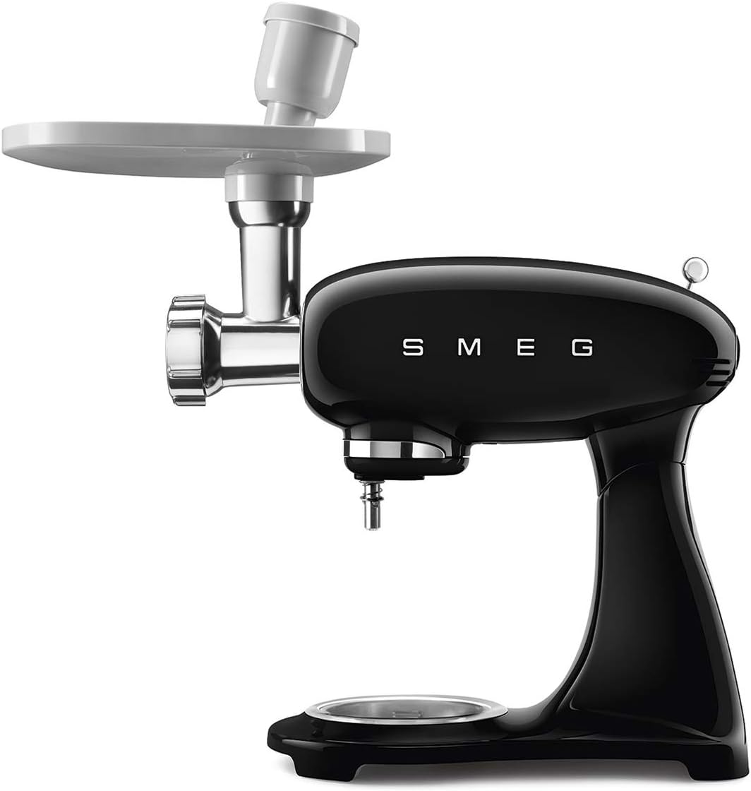 SMEG Standmixer Schwarz Kneten Mixen 1 m 4,8 l Leiter Stand mixer Black, Schwarz