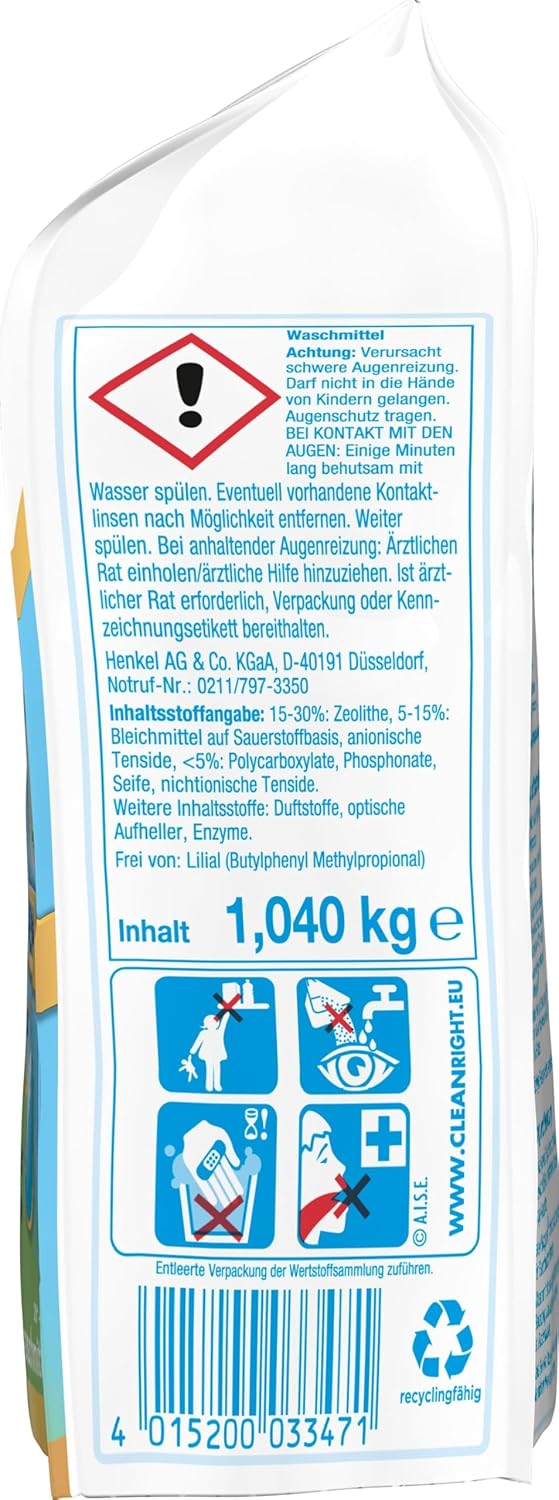 Persil Sensitive Megaperls 160 WL (10 x 16 Waschladungen), Waschmittel für Allergiker mit beruhigend