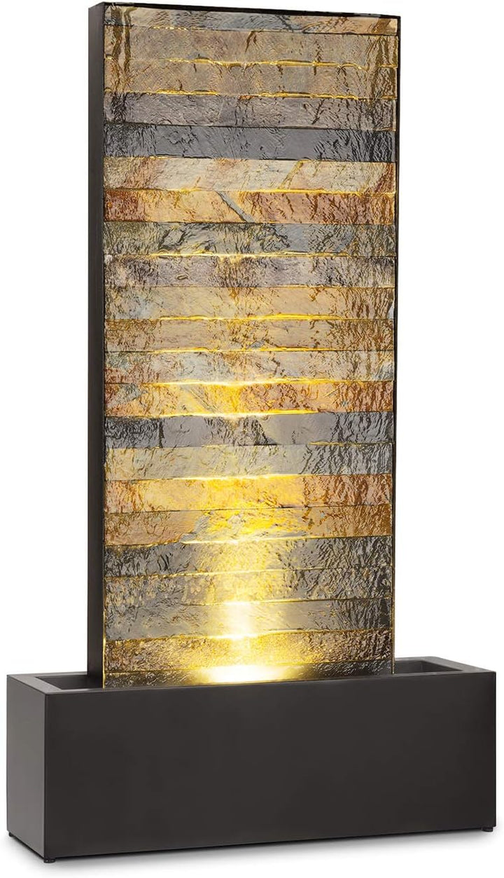 blumfeldt Raincastle Gartenbrunnen für drinnen und draussen Allround Edition - stetiger Wasserumlauf