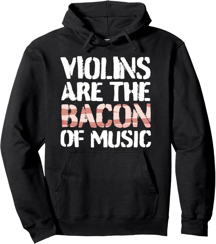 Violine Geigenspielerin Bacon Geige Pullover Hoodie