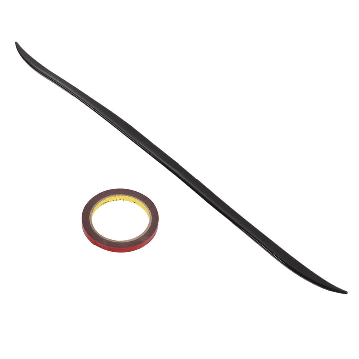 Fydun Auto Heckspoiler, Universal Glänzend Schwarz Gummi Kofferraumschutzstreifen 120 X 4 cm / 47,2
