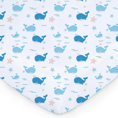 Bimocosy Spannbettlaken 60x120cm, 4er Set für Babybett & Kinderbett, Weiche Mikrofaser, Atmungsaktiv