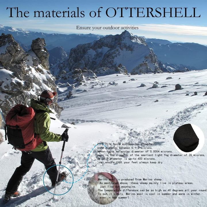OTTERSHELL Wasserdichte, atmungsaktive Socken Geeignet für Outdoor-Aktivitäten wie Golf, Laufen, Rad