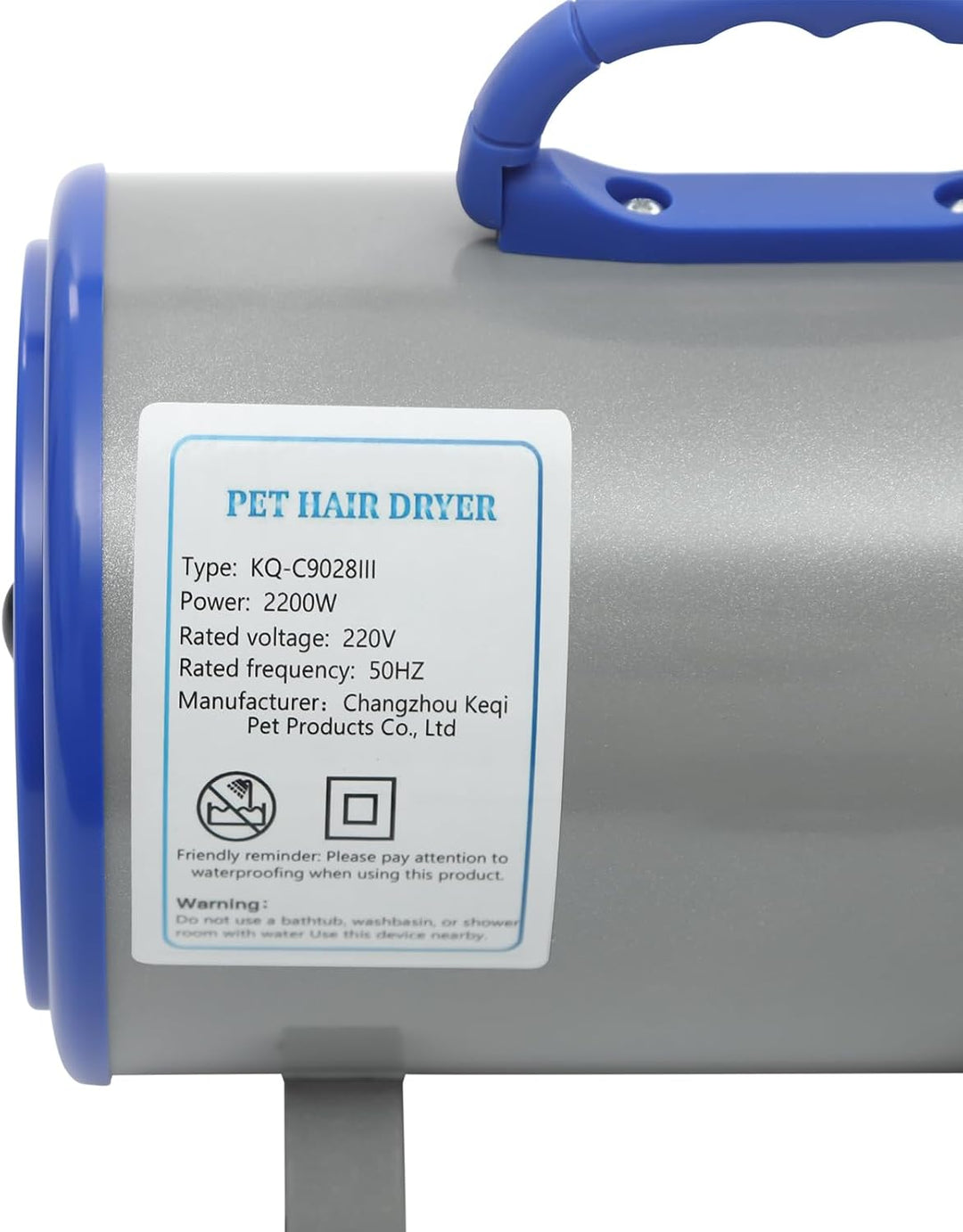 Blower Hund Hundefön,2200W 4 Düsen Stufenlos Einstellbar