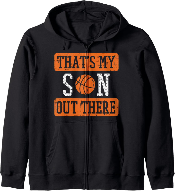 My Son Out There Basketball Proud Baller Mom Dad Men Women Kapuzenjacke
