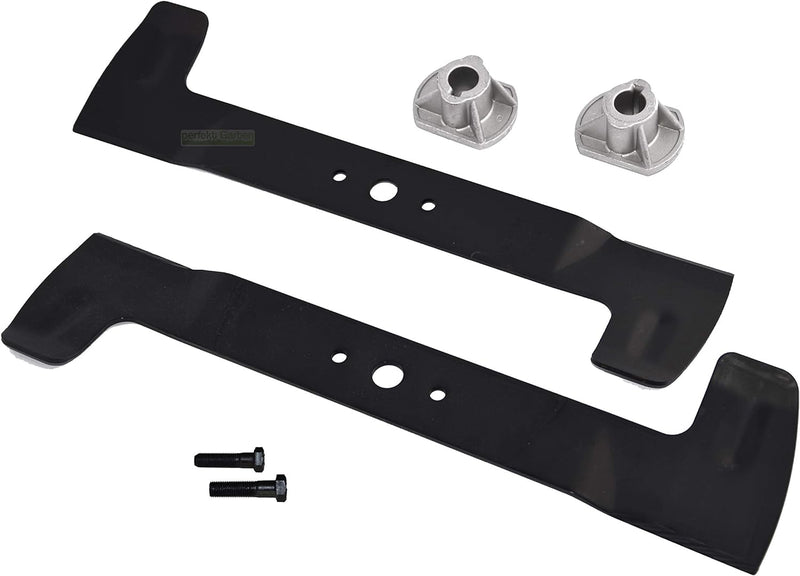 102 CM High-Lift Messer (rechts + links) Satz für CASTELGARDEN ISEKI SOLO HONDA STIGA VIKING TWIN CU