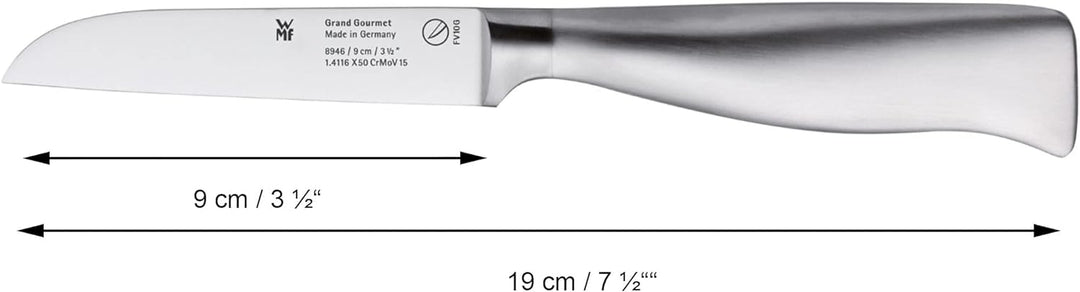 WMF Grand Gourmet Messerblock mit Messerset 5teilig Made in Germany, 4 Messer geschmiedet, Edelstahl