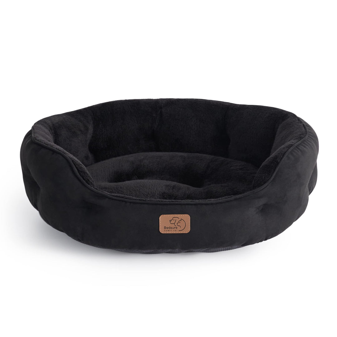 Bedsure Katzenbett waschbar Katzen Bettchen - 63x53x20cm Katzen Bett mit Zweiseitig Innenkissen Katz