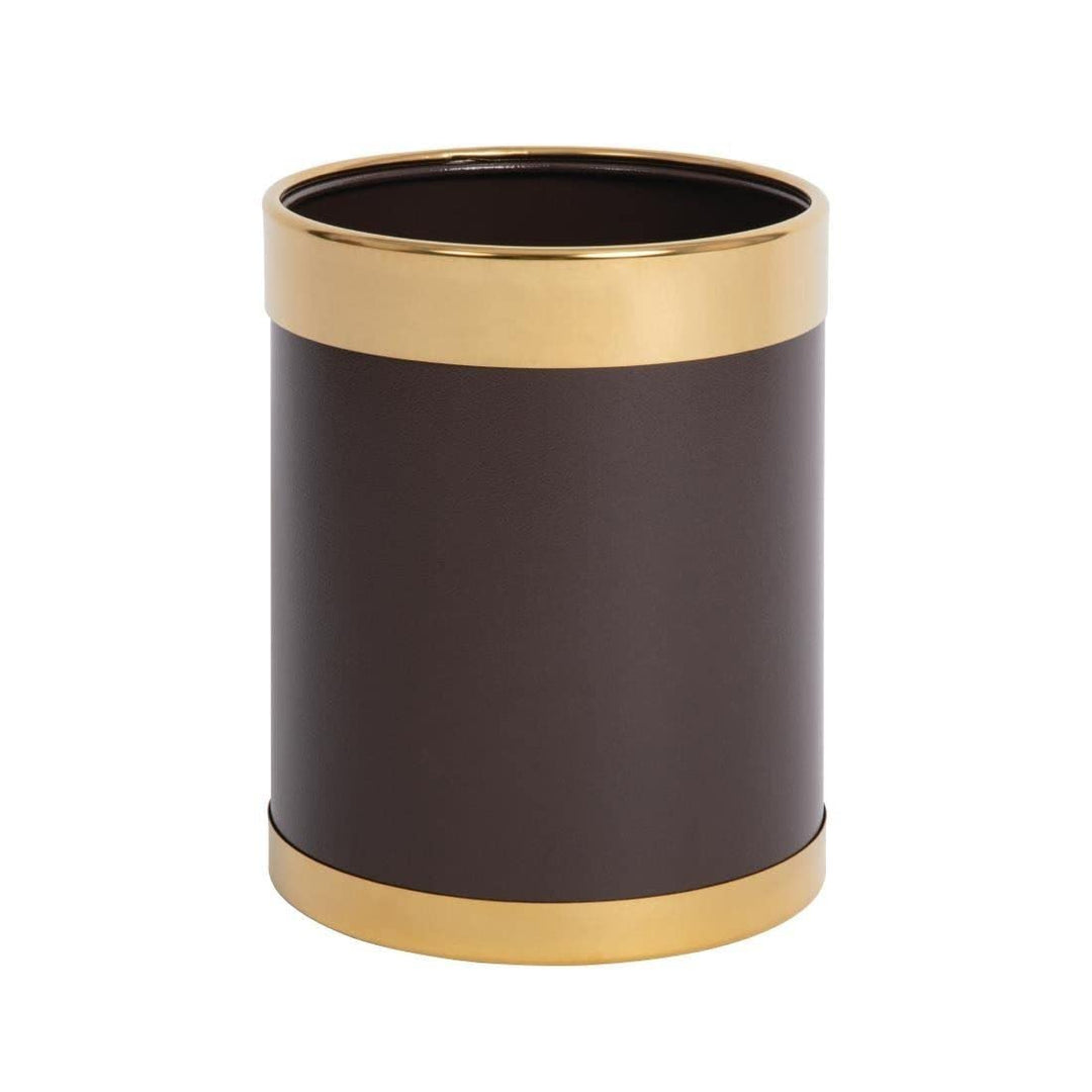 Bolero y804 Papierkörbe mit Gold Rand braun, braun