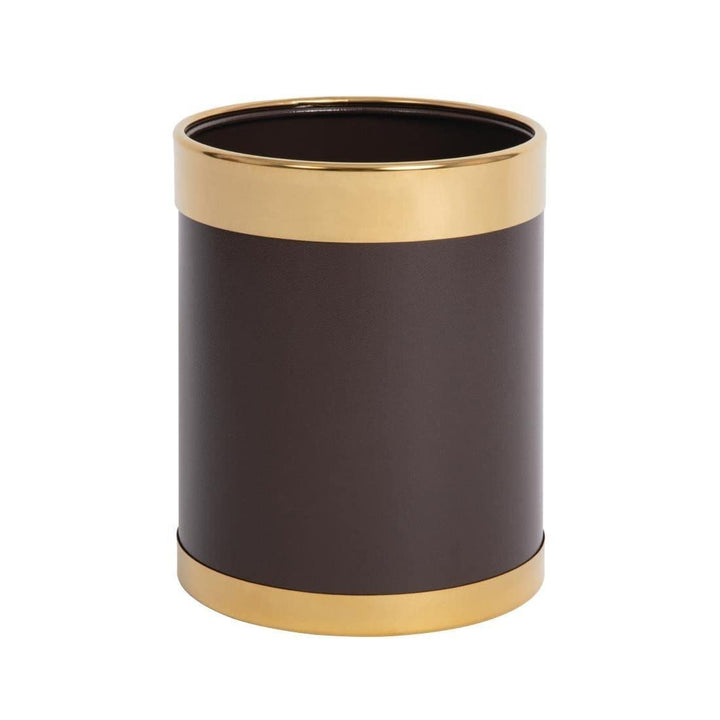 Bolero y804 Papierkörbe mit Gold Rand braun, braun