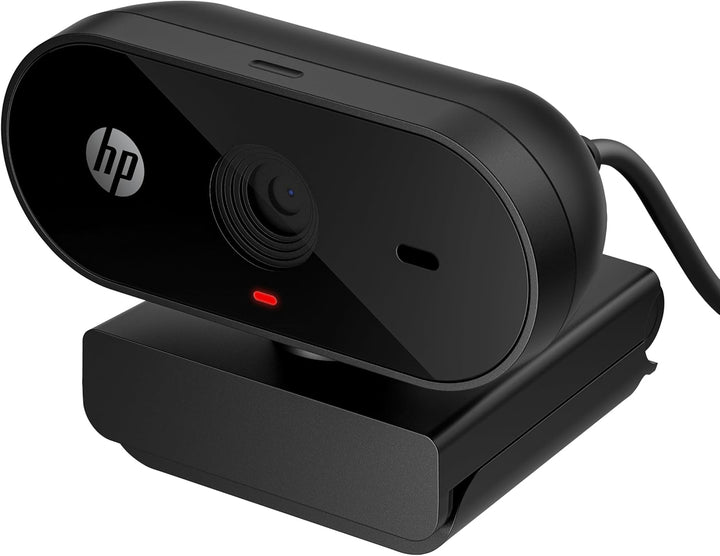 HP 320 All-in-One-Webcam (USB-A, 1080p/Full HD Auflösung, 360° schwenkbar, 66°-Weitwinkel, Belichtun