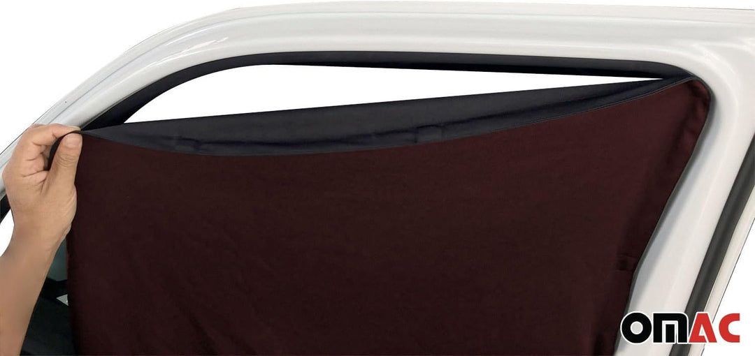 OMAC Magnetisch Vorhänge Auto kompatibel mit Peugeot 2008 2019-2026 Schwarz