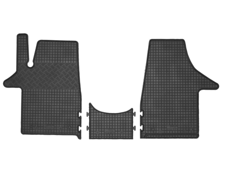Gummi Fussmatten passend für VW T5/VW T6 Transporter vorn (3-teilig) 3-teilig für vorn AZUGA AZ10092