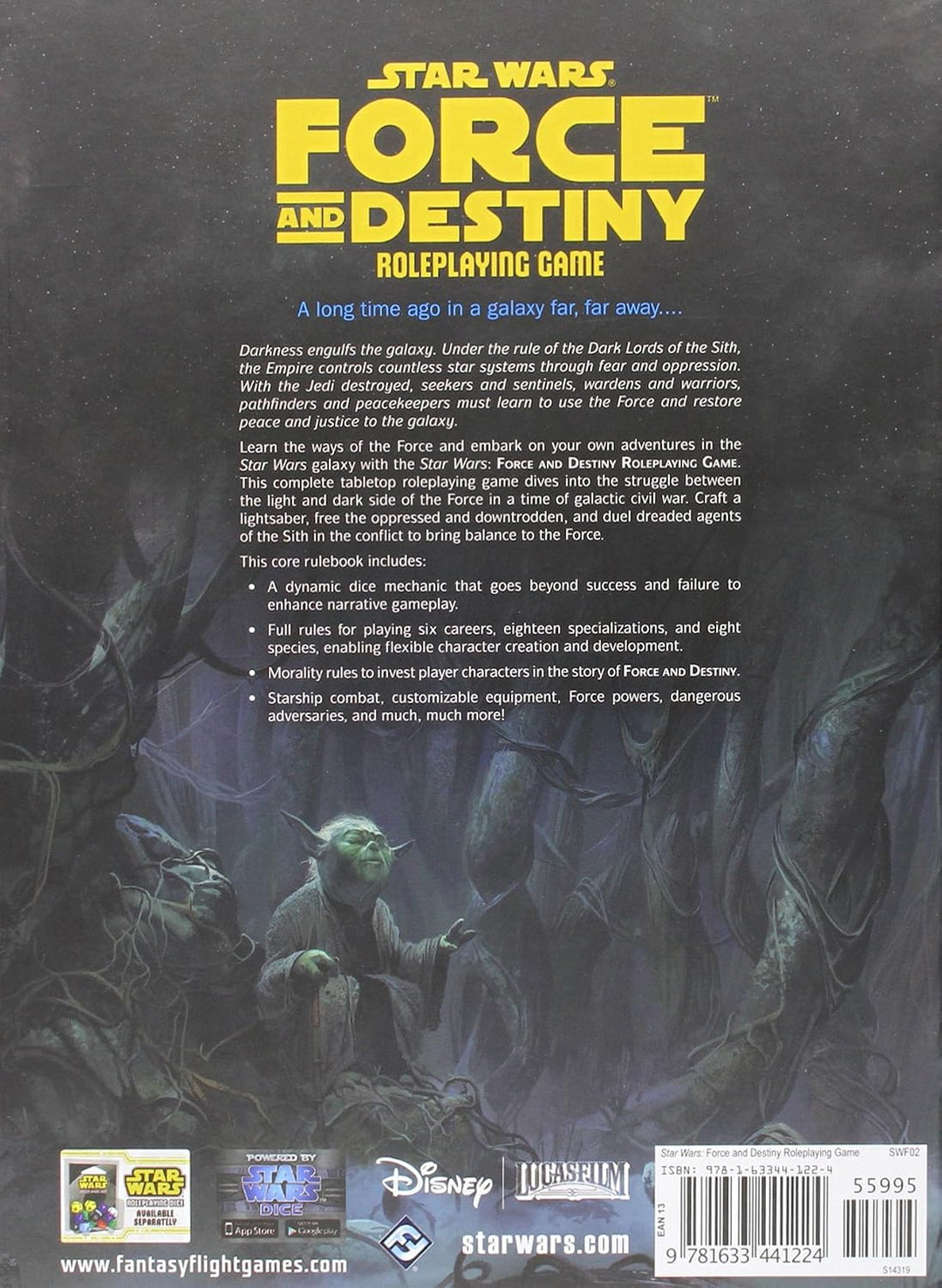 Fantasy Flight Games SWF02 Star Wars Force and Destiny Core Book RPG Role Play Game