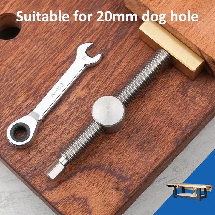 2 Stück Tisch-Werkbank, Werkbank Klemme für 20-mm-Loch, DIY-Positionierung, Holzbearbeitung, verstel