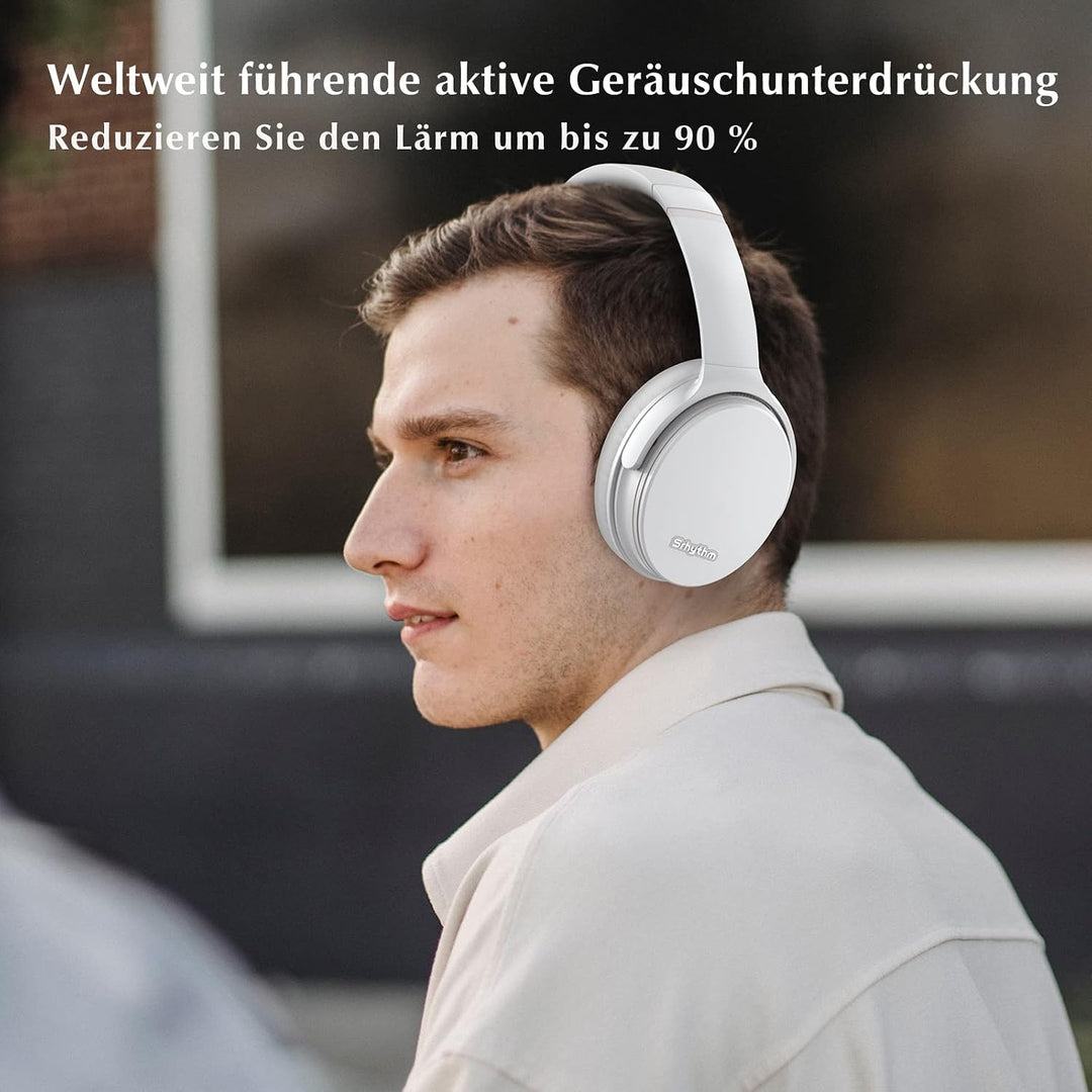 Srhythm NC35 Active Noise Cancelling Kopfhörer Kabellos Bluetooth - LDAC Modus, Schnellladung, 50+ W