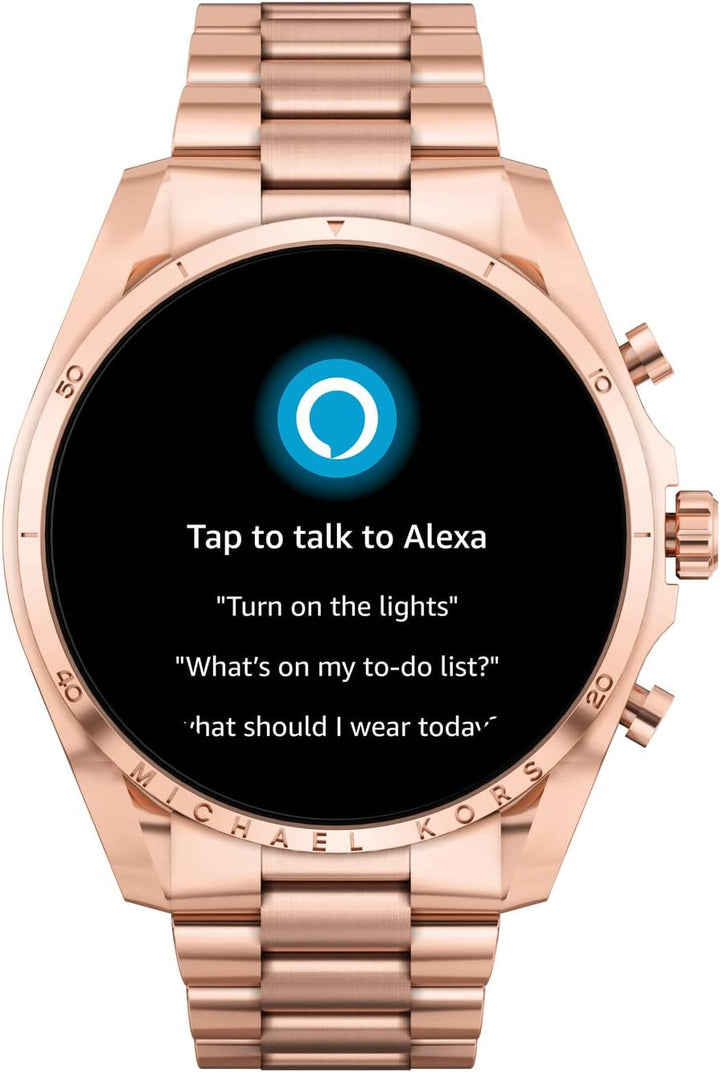 Michael Kors Herren oder Damen Gen 6 44 mm Touchscreen Smartwatch mit Alexa Integriertem Fitness-Tra