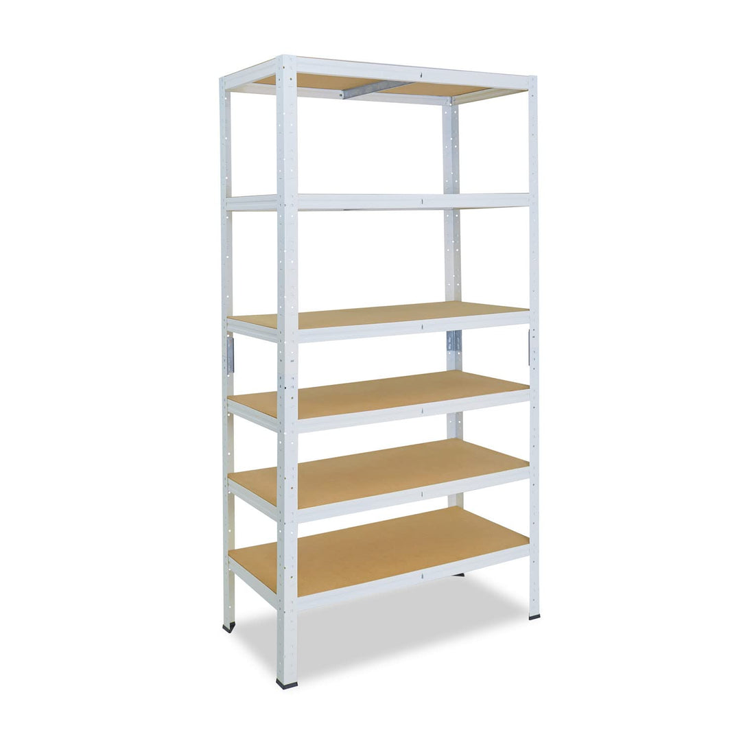 shelfplaza® 200x60x40cm Home Schwerlastregal weiss/Metallregal mit 6 Böden/Kellerregal Metall, Garag