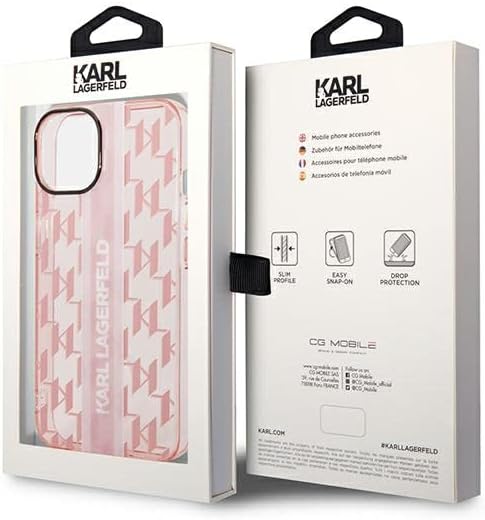 KARL LAGERFELD KLHCP14MHKLSPCP Hülle für iPhone 14 Plus 6,7" hardcase rosa/pink