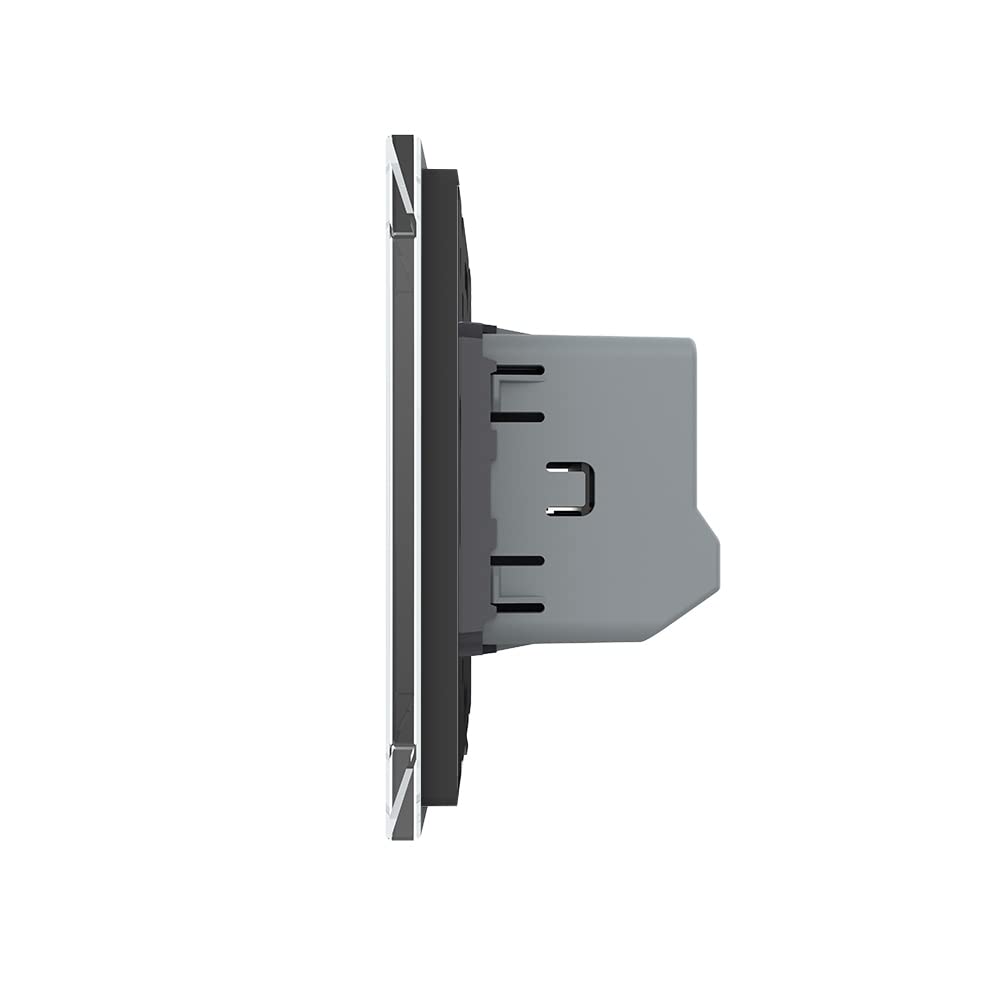 Livolo dimmbarer Wechselschalter Kreuzschalter Dimmer Lichtschalter mit Glasblende in Weiss