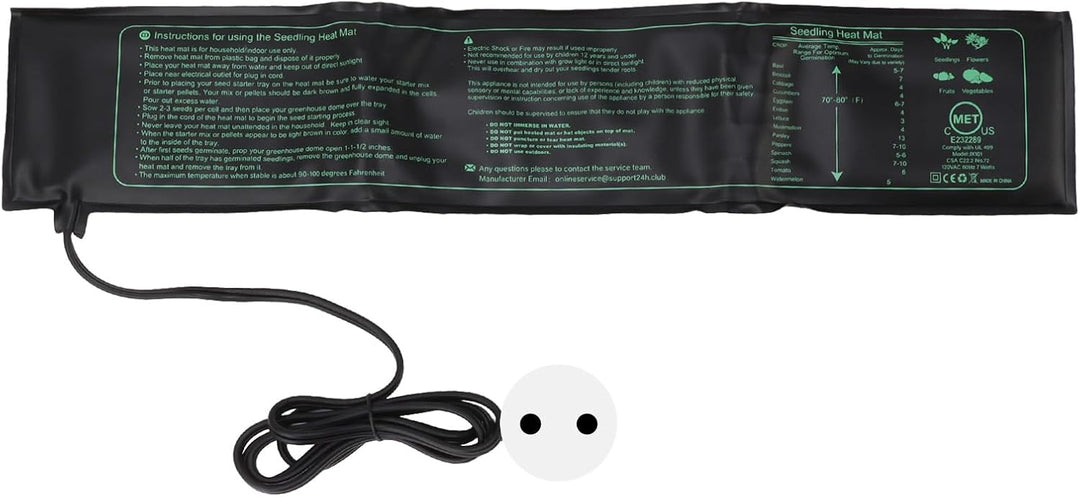 Tonysa wasserdichte Sämlings-Wärmematte, Faltbares, Sicheres Heizkissen mit Gleichmässiger Erwärmung