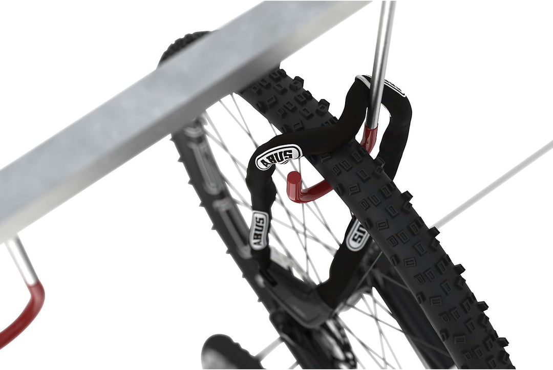 Fahrradständer - Reihen-Hängeparker Modell 3874 mit 4 Einstellplätzen - Wandmontage