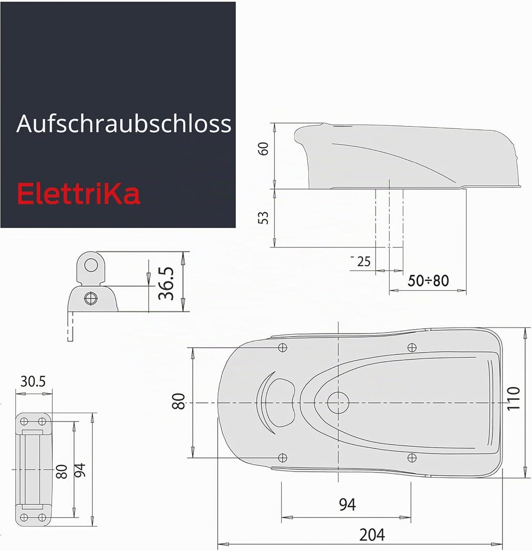 Cisa Elektroschloss 1A721000