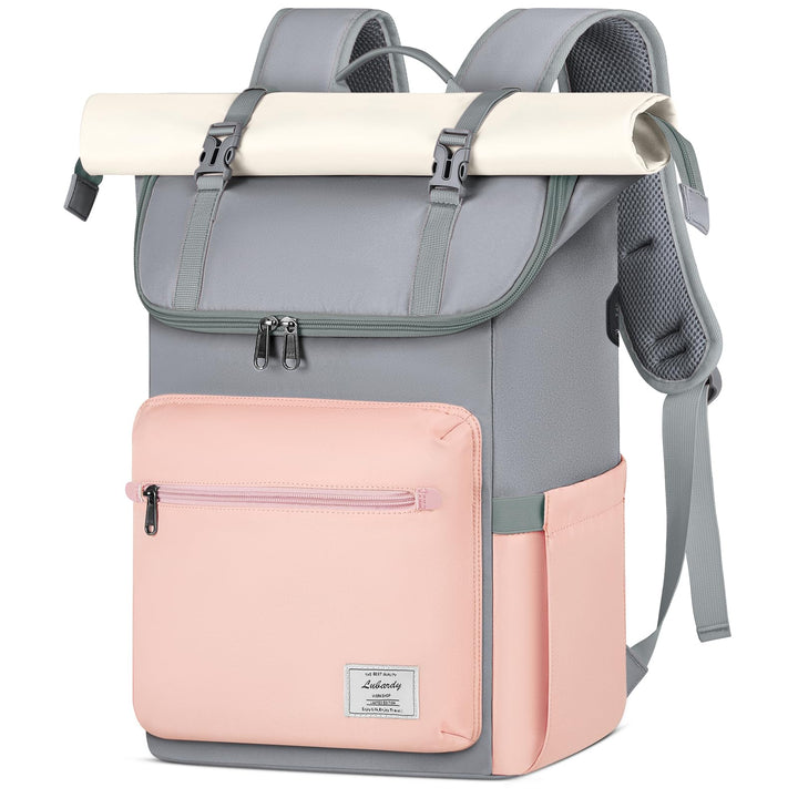 Lubardy Rolltop Rucksack Herren Damen Wasserdicht Rucksack Herren Laptop Rucksack 17,3 zoll Schulruc