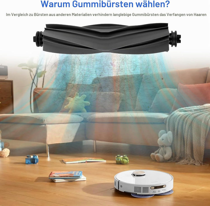 24 Stück Zubehör für Dreame L10s Ultra Gen 2/L10s Pro Ultra Heat/X30 Ultra/Mova E30 Ultra Saugrobote