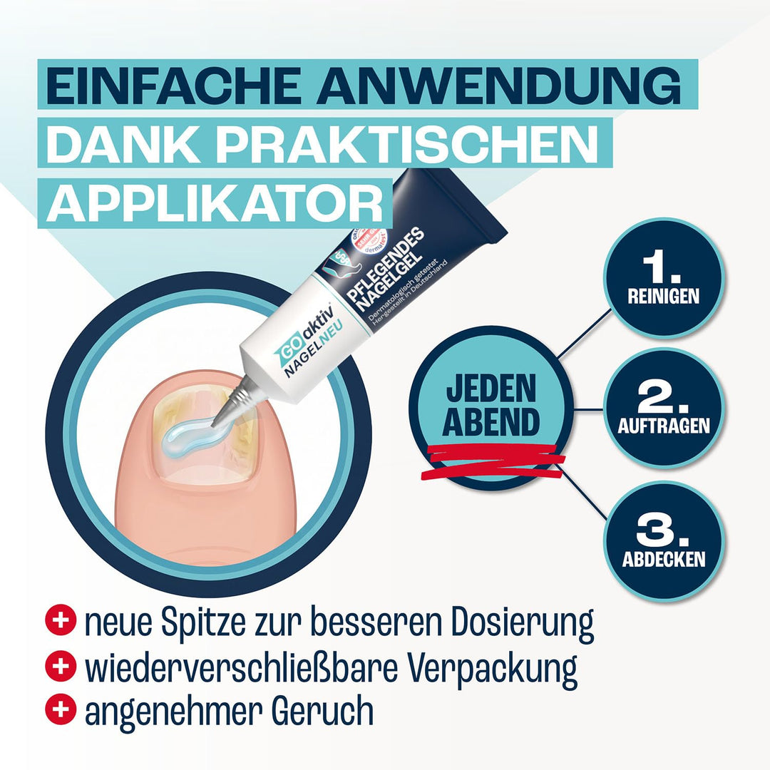 GOaktiv® NAGELNEU | Pflegendes Nagelgel | Zum Aufbau geschwächter Nägel und zur unterstützenden Pfle
