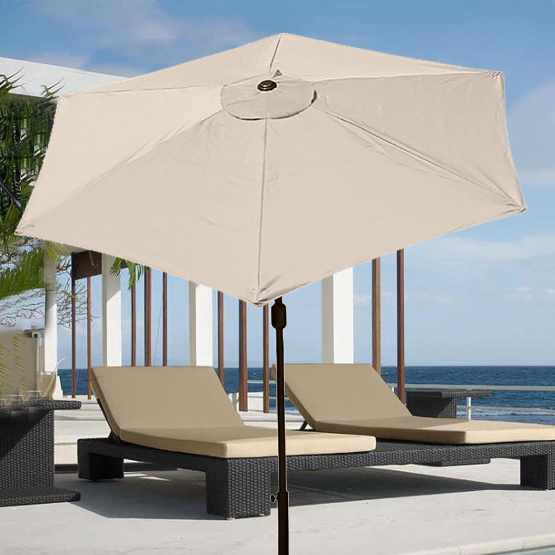 SMLJFO 3 m 6 Rippen Sonnenschirm Ersatz Baldachin Abdeckung Outdoor Markt Tisch Schirm Schirm Baldac