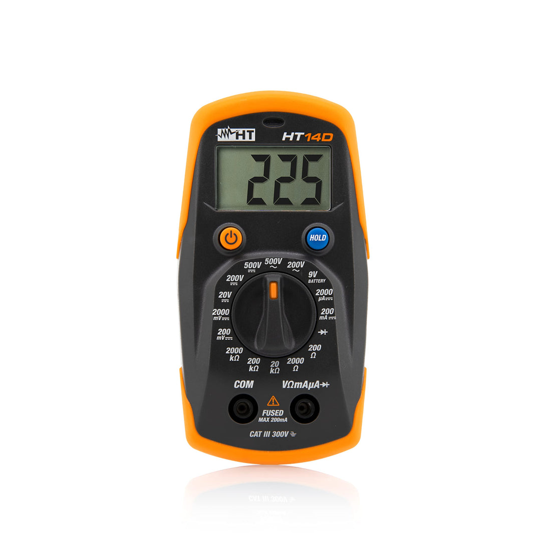 HT Instruments HT14D Hand-Multimeter digital CAT II 600 V, CAT III 300V Anzeige (Counts): 2000