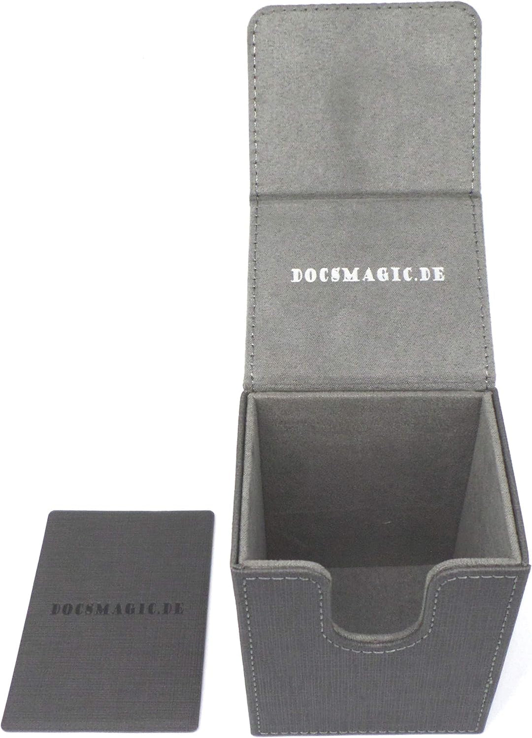 docsmagic.de Premium Magnetic Tray Long Box Silver Large + 4 Flip Boxes - Silber Large + 4 Flip Boxe